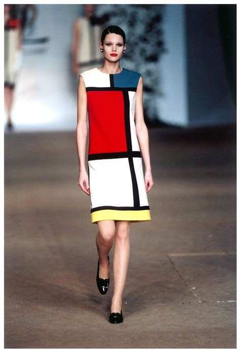 vestito mondrian ysl|mondrian fashion.